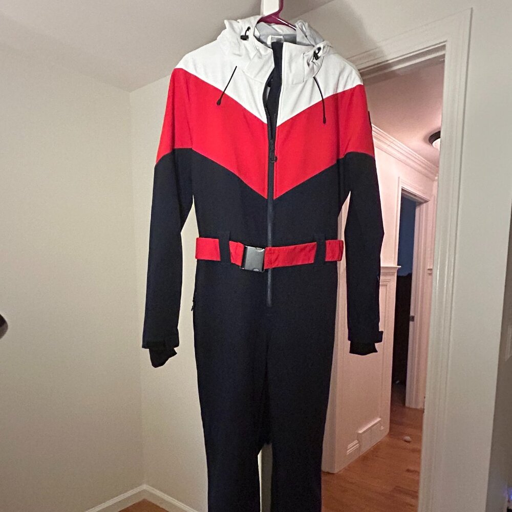 Women's Red and Black Ski Jacket